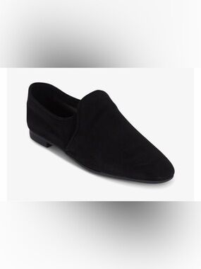 $395 AQUATALIA  Revy Black Suede Loafer 7.5